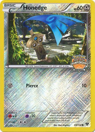 Honedge (83/146) (Regional Championship Promo) [XY: Base Set] | Deep Dive Games St. Marys