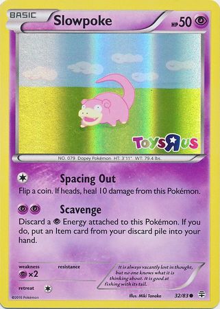 Slowpoke (32/83) (Toys R Us Promo) [XY: Generations] | Deep Dive Games St. Marys