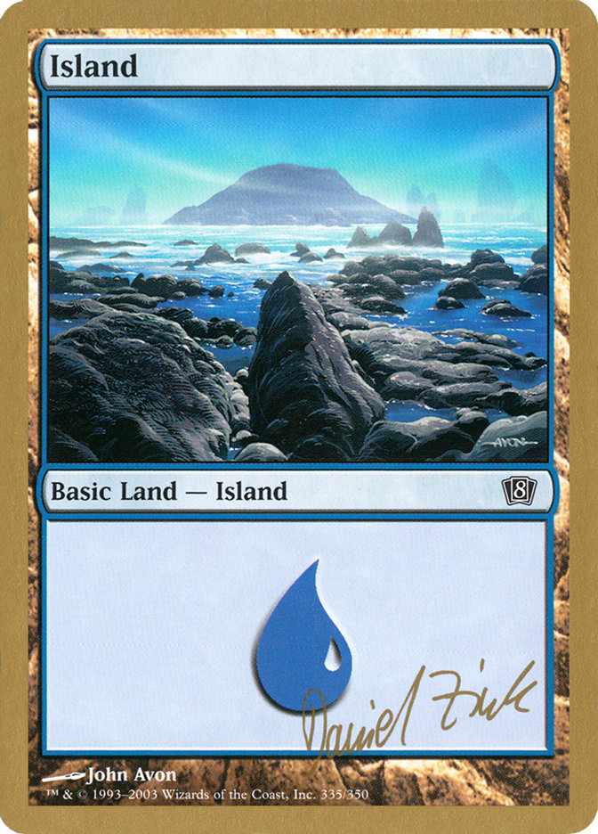 Island (dz335) (Daniel Zink) [World Championship Decks 2003] | Deep Dive Games St. Marys