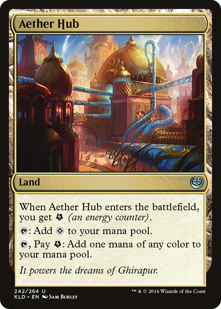 Aether Hub (Ripple Foil) [Modern Horizons 3 Commander] | Deep Dive Games St. Marys