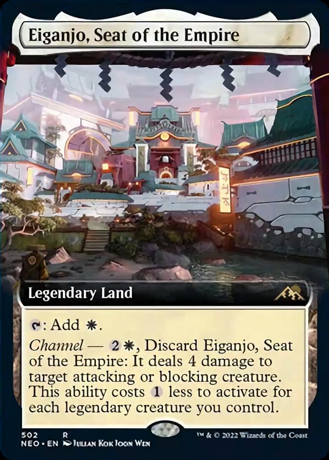 Eiganjo, Seat of the Empire (Extended Art) [Kamigawa: Neon Dynasty] | Deep Dive Games St. Marys