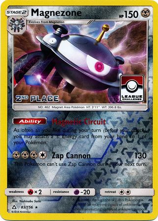 Magnezone (83/156) (League Promo 2nd Place) [Sun & Moon: Ultra Prism] | Deep Dive Games St. Marys