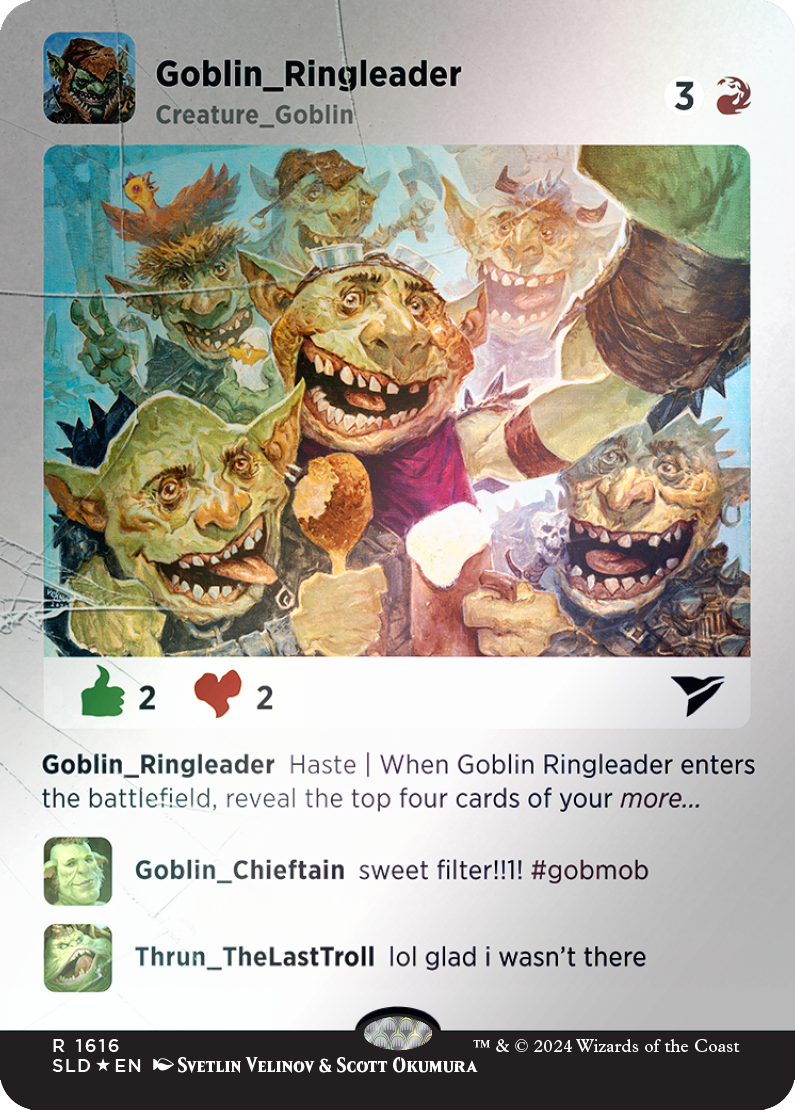 Goblin Ringleader (Rainbow Foil) [Secret Lair Drop Series] | Deep Dive Games St. Marys