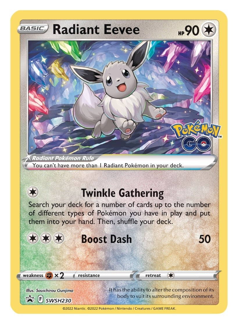 Radiant Eevee (SWSH230) [Sword & Shield: Black Star Promos] | Deep Dive Games St. Marys