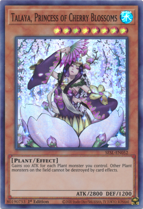 Talaya, Princess of Cherry Blossoms [SESL-EN052] Super Rare | Deep Dive Games St. Marys