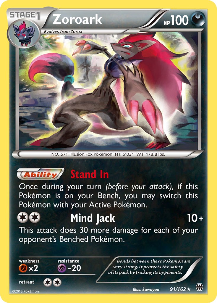 Zoroark (91/162) (Theme Deck Exclusive) [XY: BREAKthrough] | Deep Dive Games St. Marys