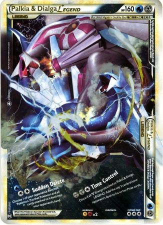 Palkia & Dialga LEGEND (101/102) (Jumbo Card) [HeartGold & SoulSilver: Triumphant] | Deep Dive Games St. Marys
