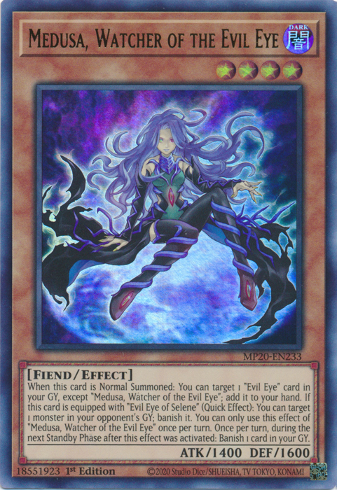 Medusa, Watcher of the Evil Eye [MP20-EN233] Ultra Rare | Deep Dive Games St. Marys