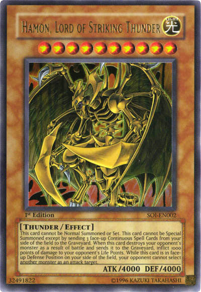 Hamon, Lord of Striking Thunder [SOI-EN002] Ultra Rare | Deep Dive Games St. Marys