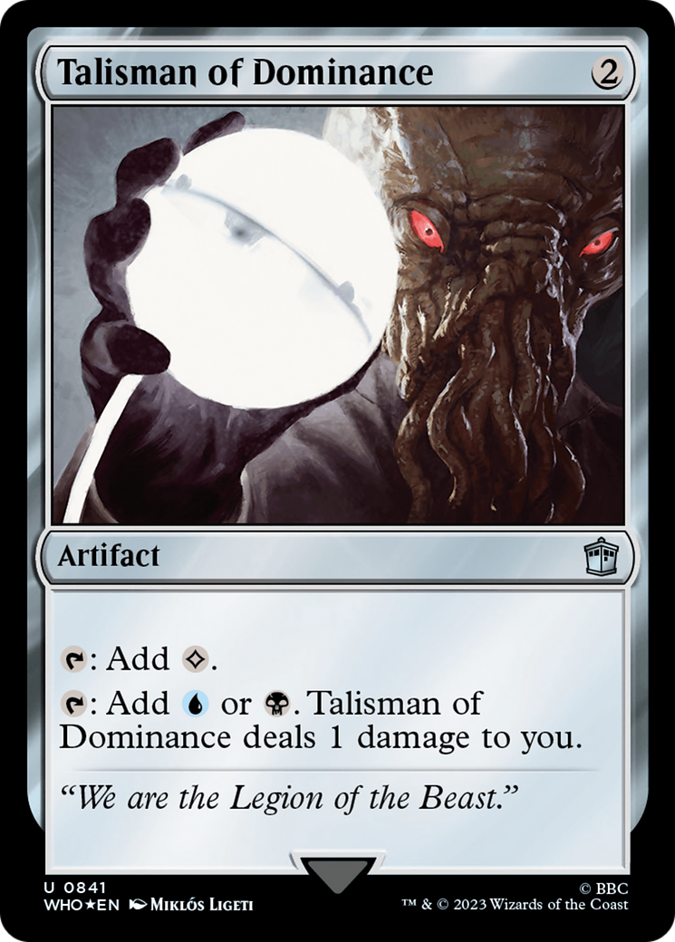 Talisman of Dominance (Surge Foil) [Doctor Who] | Deep Dive Games St. Marys