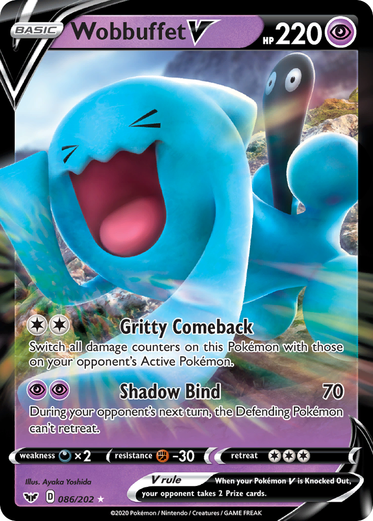 Wobbuffet V (086/202) [Sword & Shield: Base Set] | Deep Dive Games St. Marys