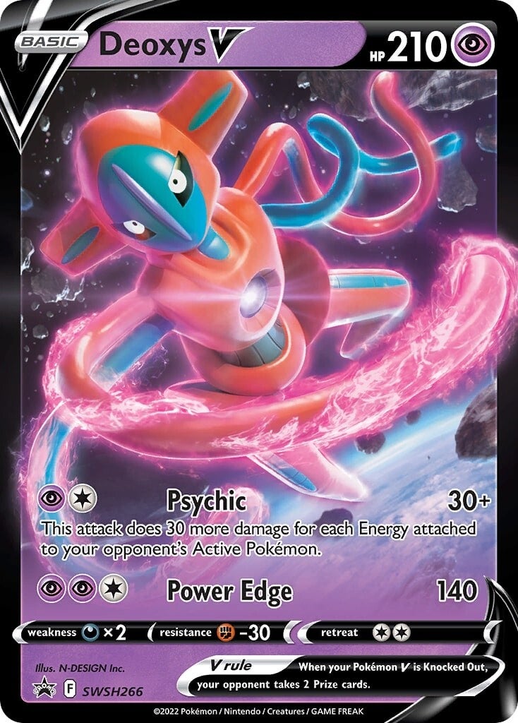 Deoxys V (SWSH266) [Sword & Shield: Black Star Promos] | Deep Dive Games St. Marys