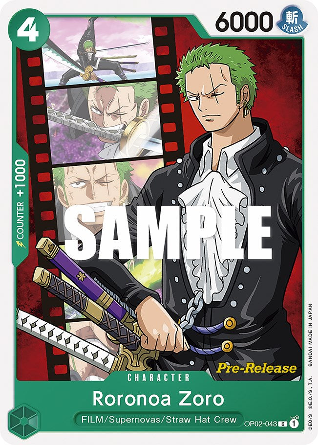 Roronoa Zoro [Paramount War Pre-Release Cards] | Deep Dive Games St. Marys