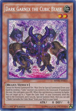 Dark Garnex the Cubic Beast [MVP1-ENS33] Secret Rare | Deep Dive Games St. Marys