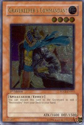 Gravekeeper's Commandant [FOTB-EN015] Ultimate Rare | Deep Dive Games St. Marys