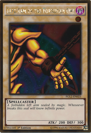 Left Arm of the Forbidden One [PGL2-EN025] Gold Rare | Deep Dive Games St. Marys