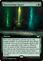 Disorienting Choice (Extended Art) [Duskmourn: House of Horror Commander] | Deep Dive Games St. Marys