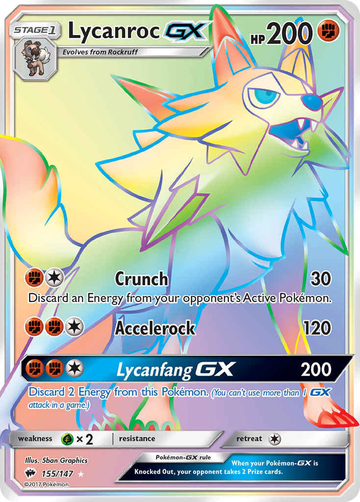 Lycanroc GX (155/147) [Sun & Moon: Burning Shadows] | Deep Dive Games St. Marys