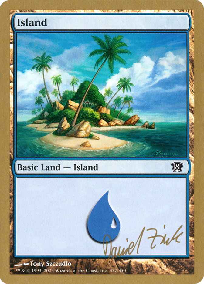 Island (dz337) (Daniel Zink) [World Championship Decks 2003] | Deep Dive Games St. Marys