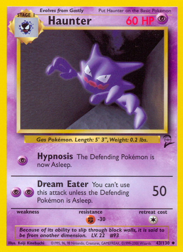 Haunter (43/130) [Base Set 2] | Deep Dive Games St. Marys