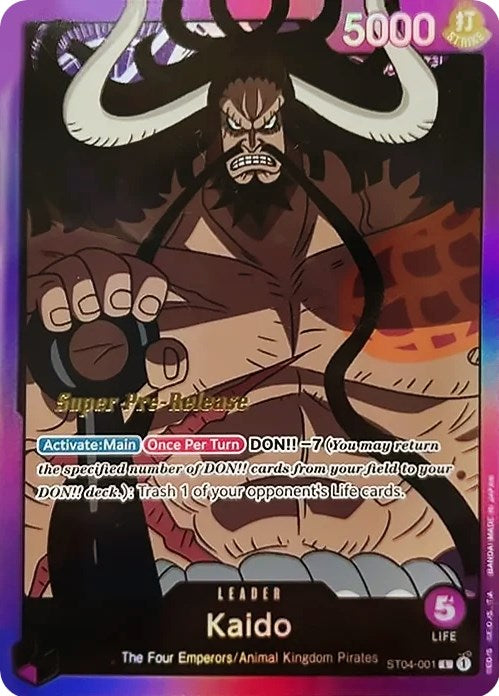 Kaido [Super Pre-Release Starter Deck: Animal Kingdom Pirates] | Deep Dive Games St. Marys