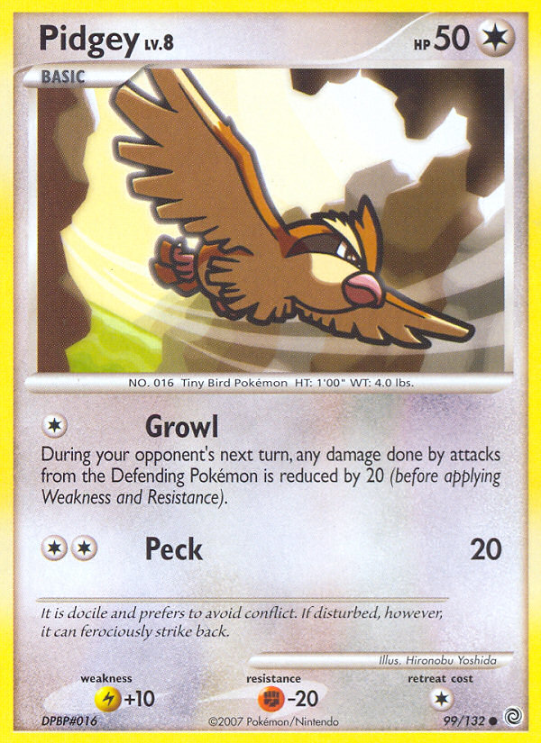 Pidgey (99/132) [Diamond & Pearl: Secret Wonders] | Deep Dive Games St. Marys