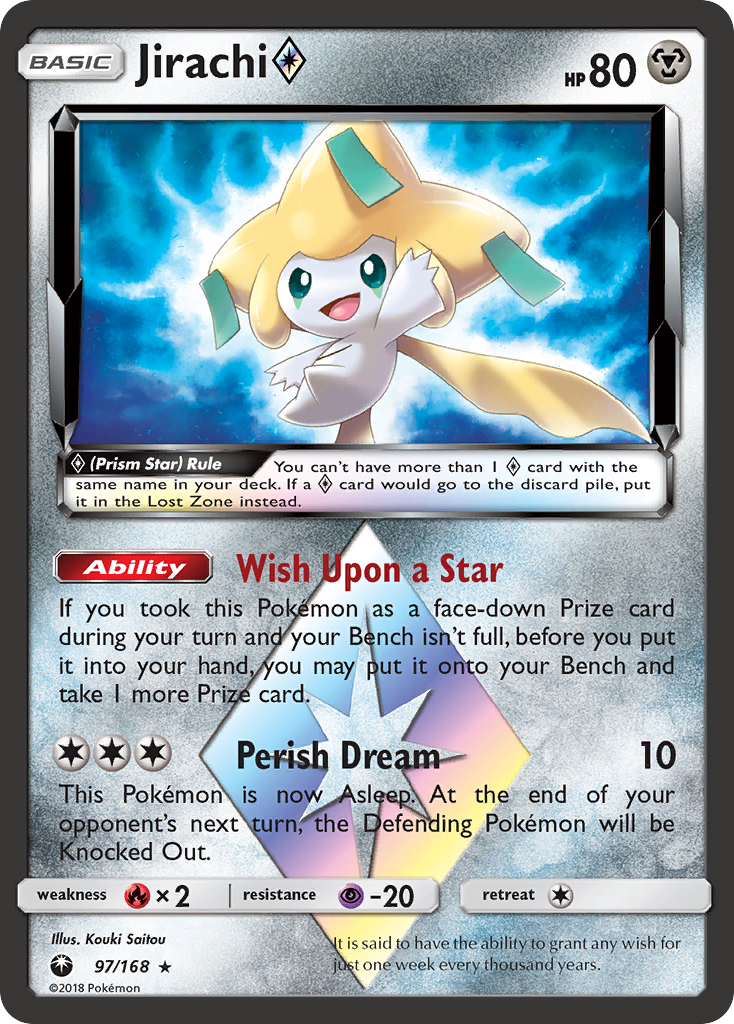 Jirachi (97/168) (Prism Star) [Sun & Moon: Celestial Storm] | Deep Dive Games St. Marys