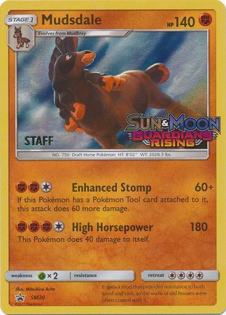 Mudsdale (SM20) (Staff Prerelease Promo) [Sun & Moon: Black Star Promos] | Deep Dive Games St. Marys