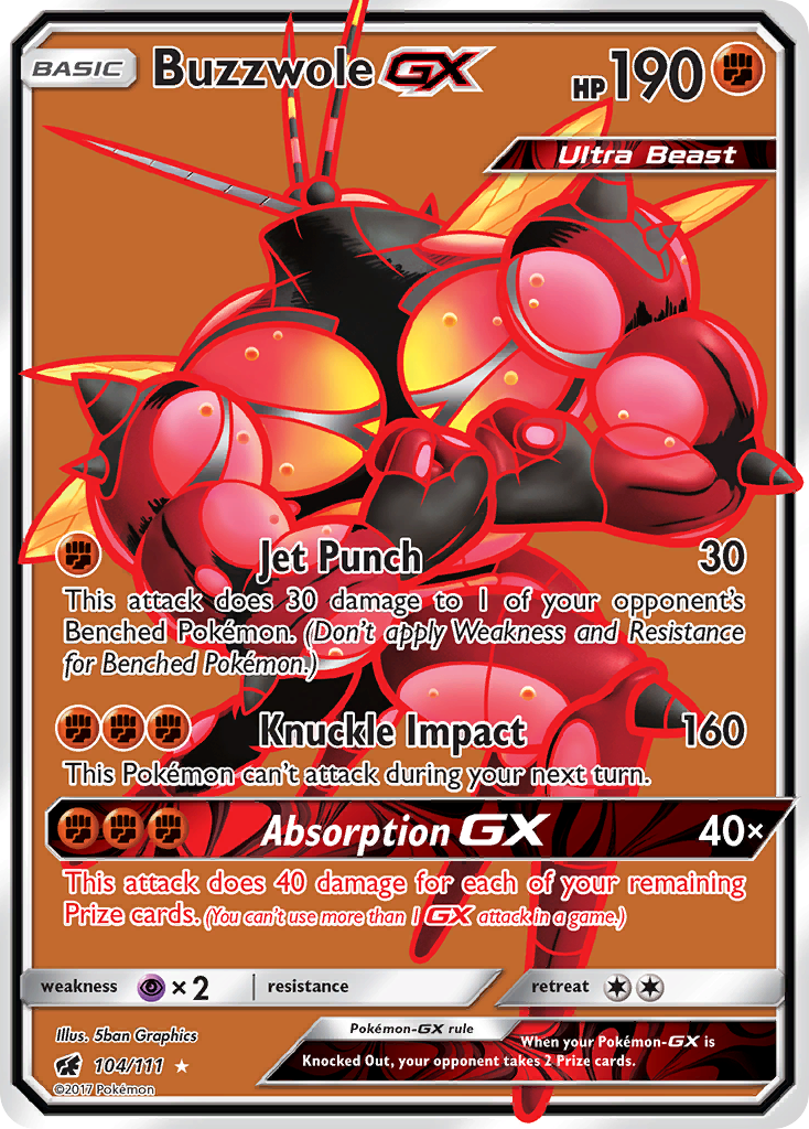 Buzzwole GX (104/111) [Sun & Moon: Crimson Invasion] | Deep Dive Games St. Marys