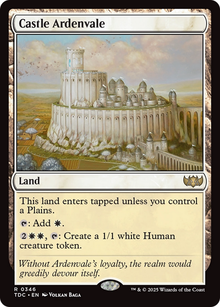 Castle Ardenvale [Tarkir: Dragonstorm Commander] | Deep Dive Games St. Marys