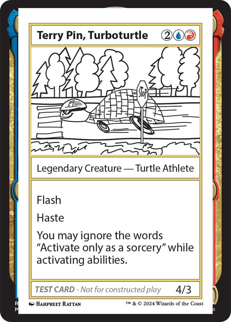 Terry Pin, Turboturtle [Mystery Booster 2 Playtest Cards] | Deep Dive Games St. Marys