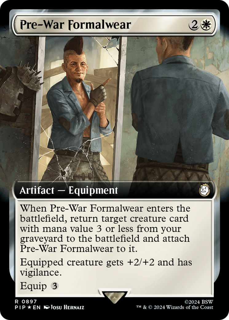 Pre-War Formalwear (Extended Art) (Surge Foil) [Fallout] | Deep Dive Games St. Marys
