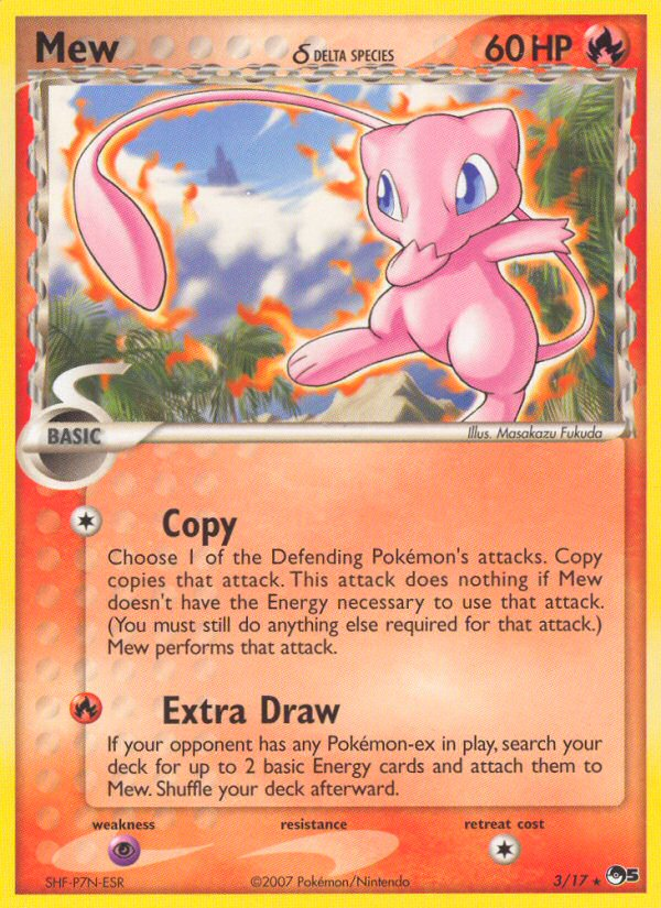 Mew (3/17) (Delta Species) [POP Series 5] | Deep Dive Games St. Marys