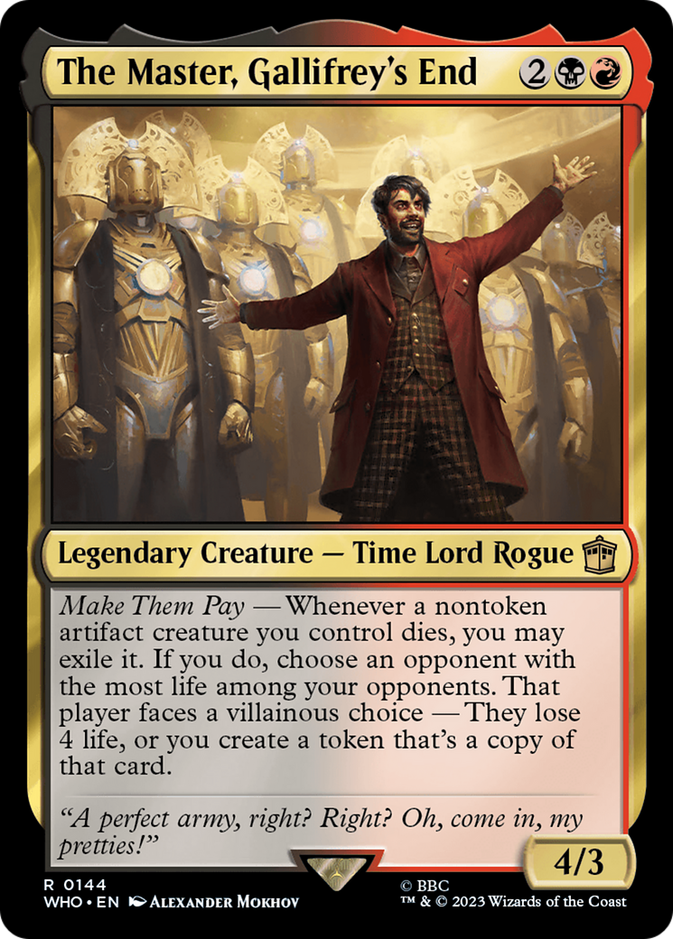 The Master, Gallifrey's End [Doctor Who] | Deep Dive Games St. Marys