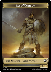 Marit Lage // Sand Warrior Double-Sided Token [Modern Horizons 3 Commander Tokens] | Deep Dive Games St. Marys