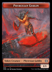 Rebel // Phyrexian Goblin Double-Sided Token [Phyrexia: All Will Be One Tokens] | Deep Dive Games St. Marys