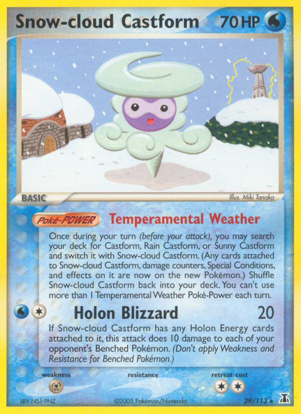 Snow-cloud Castform (29/113) [EX: Delta Species] | Deep Dive Games St. Marys