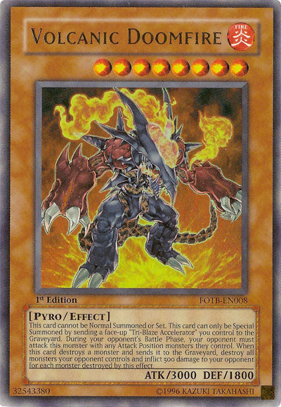 Volcanic Doomfire [FOTB-EN008] Ultra Rare | Deep Dive Games St. Marys