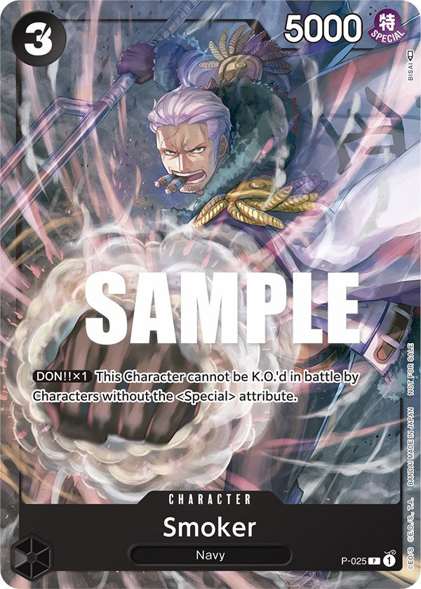 Smoker (Pre-Release) [One Piece Promotion Cards] | Deep Dive Games St. Marys