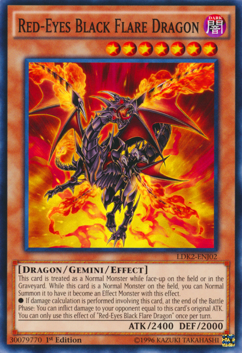 Red-Eyes Black Flare Dragon [LDK2-ENJ02] Common | Deep Dive Games St. Marys