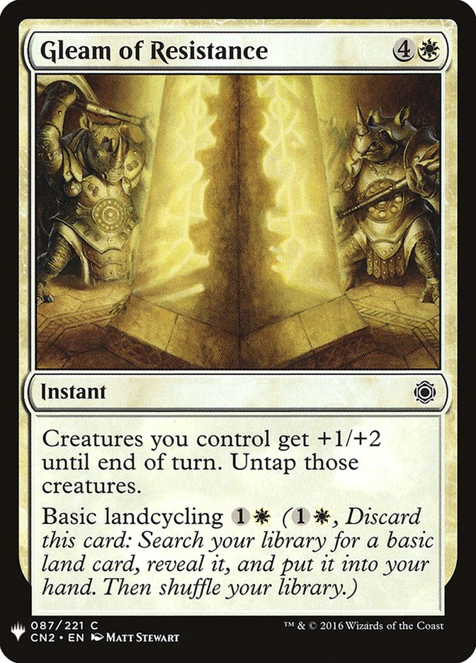Gleam of Resistance [Mystery Booster] | Deep Dive Games St. Marys
