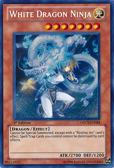 White Dragon Ninja [ORCS-EN084] Secret Rare | Deep Dive Games St. Marys