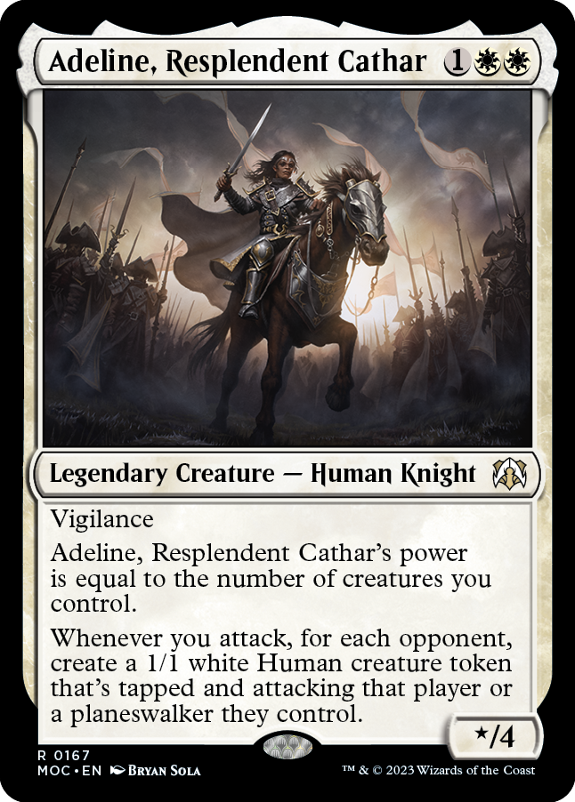 Adeline, Resplendent Cathar [March of the Machine Commander] | Deep Dive Games St. Marys