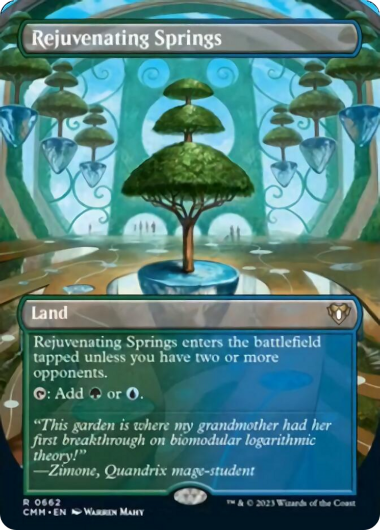 Rejuvenating Springs (Borderless Alternate Art) [Commander Masters] | Deep Dive Games St. Marys