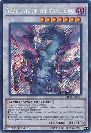 Yazi, Evil of the Yang Zing [MP15-EN163] Secret Rare | Deep Dive Games St. Marys