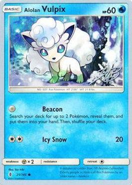 Alolan Vulpix (21/145) (Ice Path FTW - Zachary Bokhari) [World Championships 2017] | Deep Dive Games St. Marys