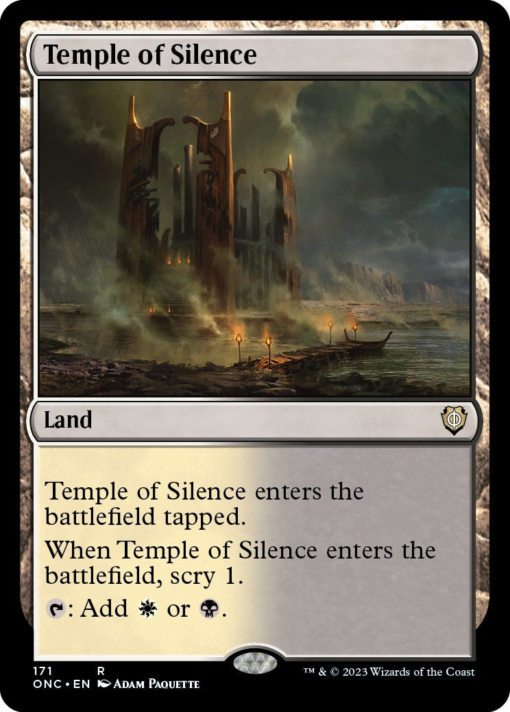 Temple of Silence [Phyrexia: All Will Be One Commander] | Deep Dive Games St. Marys