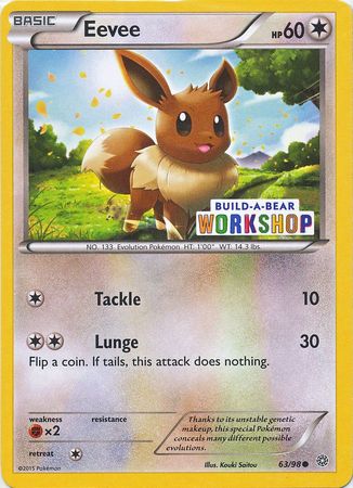 Eevee (63/98) (Build A Bear Workshop Exclusive) [XY: Ancient Origins] | Deep Dive Games St. Marys