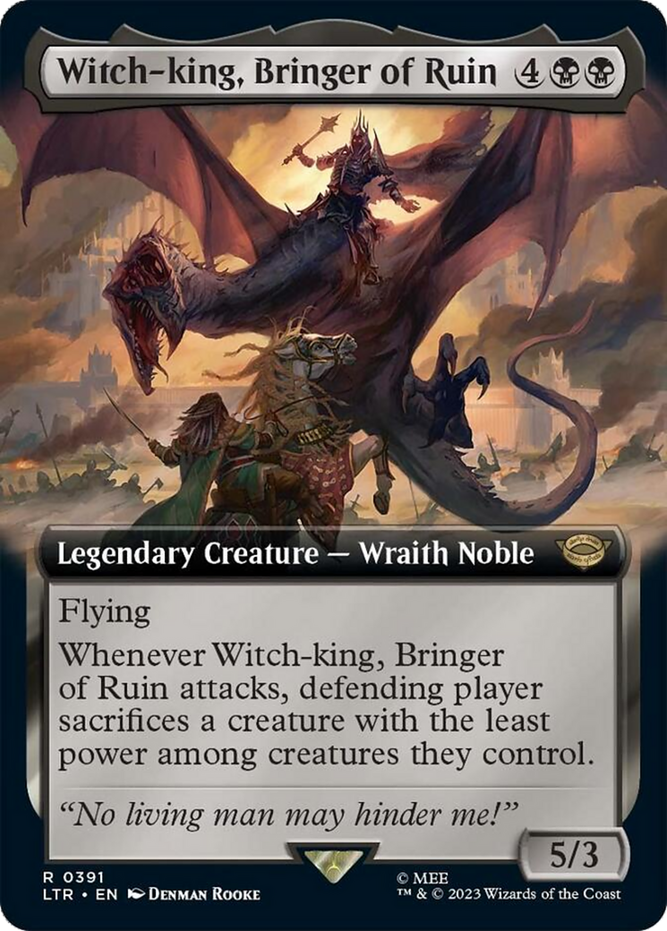 Witch-king, Bringer of Ruin (Extended Alternate Art) [The Lord of the Rings: Tales of Middle-Earth] | Deep Dive Games St. Marys