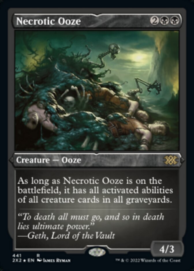 Necrotic Ooze (Foil Etched) [Double Masters 2022] | Deep Dive Games St. Marys